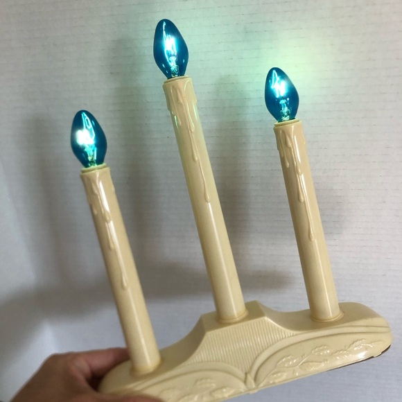 Vtg Electric Three Candle Holiday Decor - Picture 3 of 9